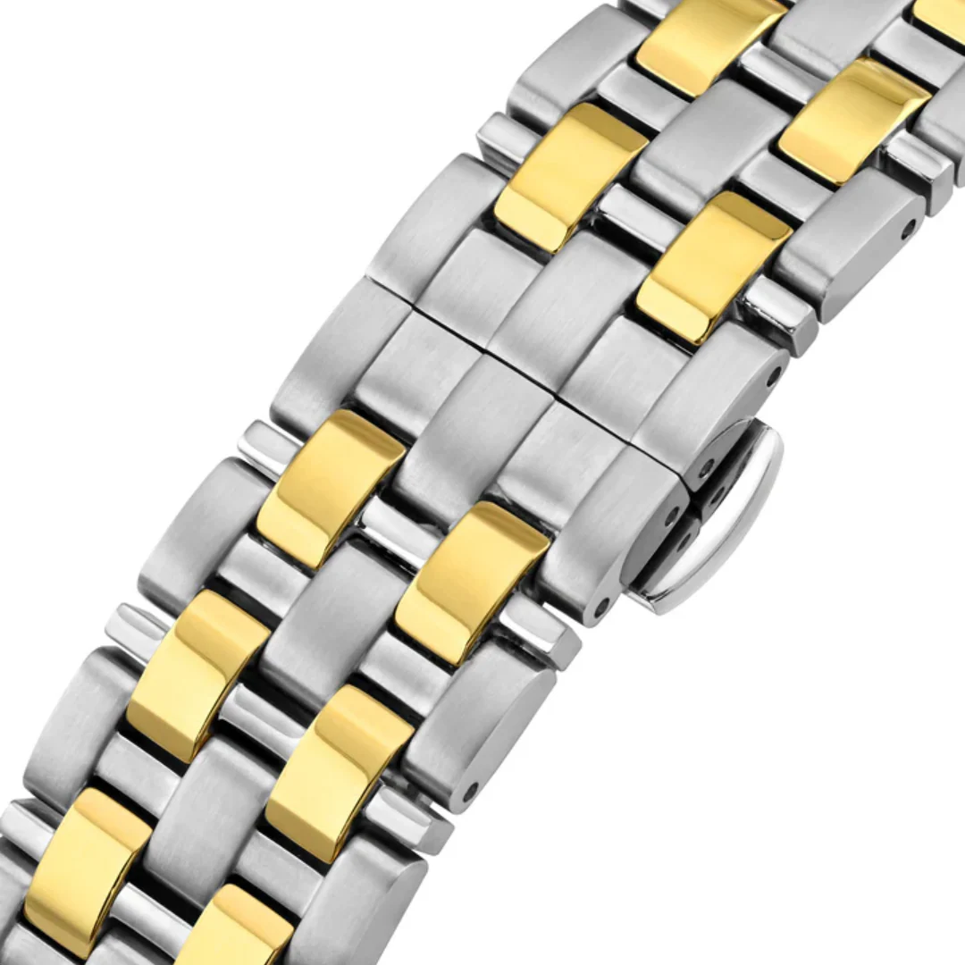 CYMA W02-00816-002 EUROPA 3 HANDS AUTOMATIC TWO-TONE STAINLESS STEEL MEN WATCH - Image 4