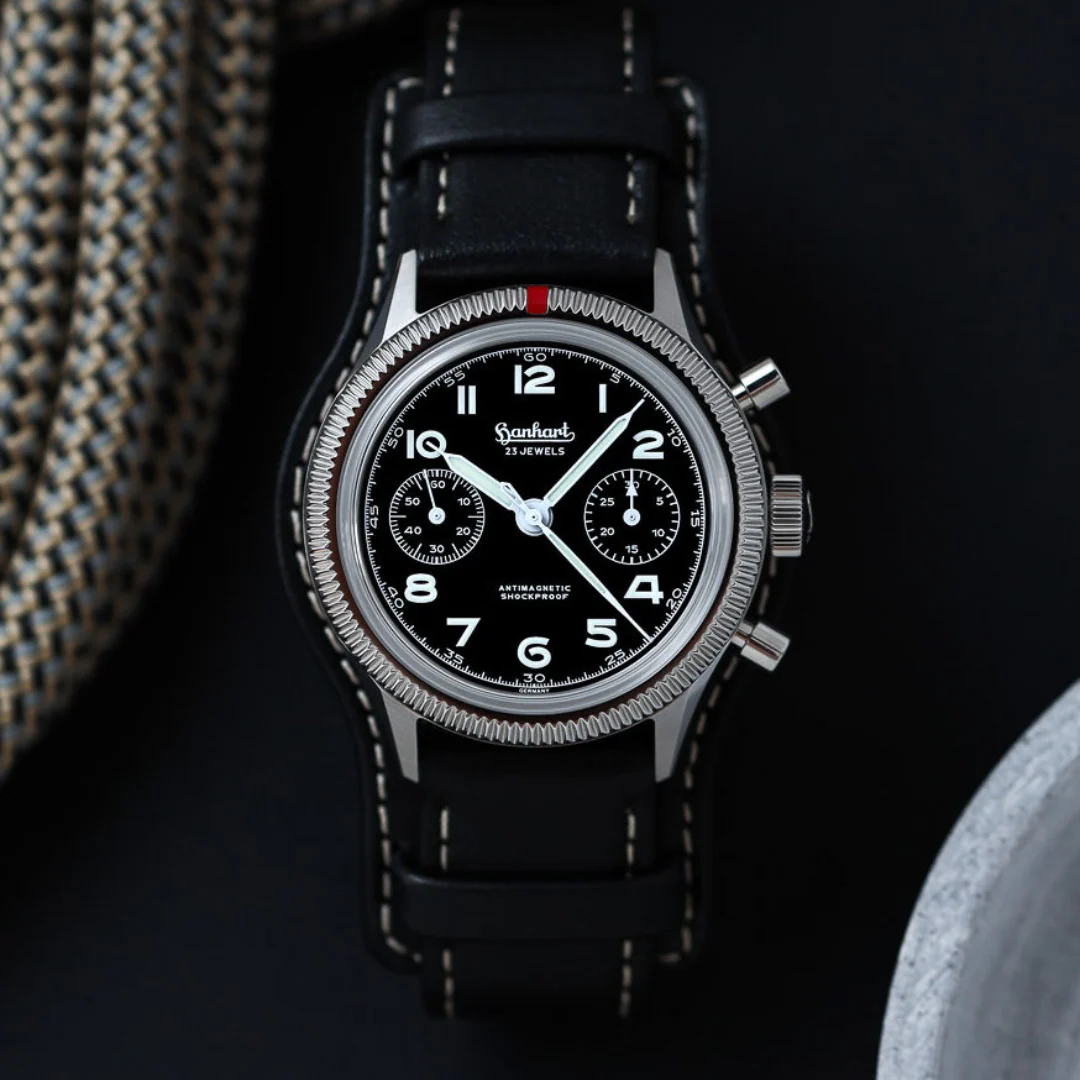 HANHART 417 ES 1954 H701.210-7010 CHRONOGRAPH LEATHER MEN WATCH - Image 12