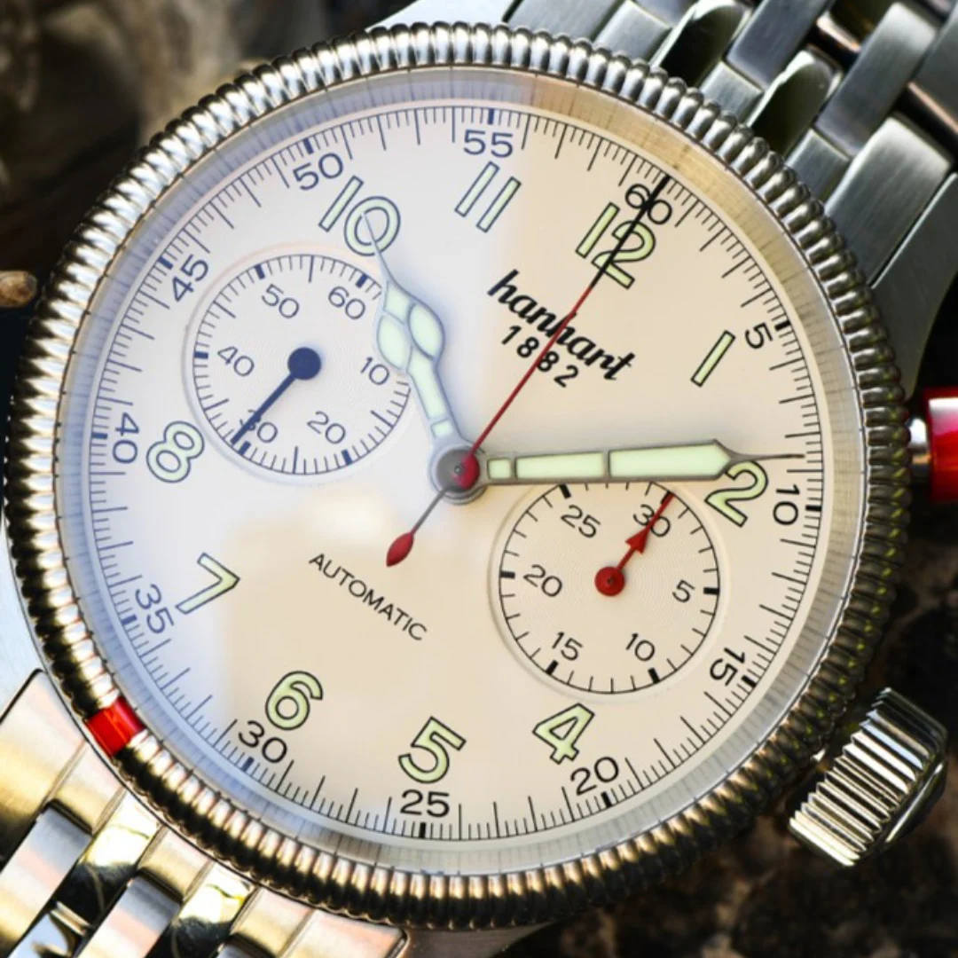 HANHART PIONEER MK I 714.200-6428 STAINLESS STEEL MEN WATCH - Image 3