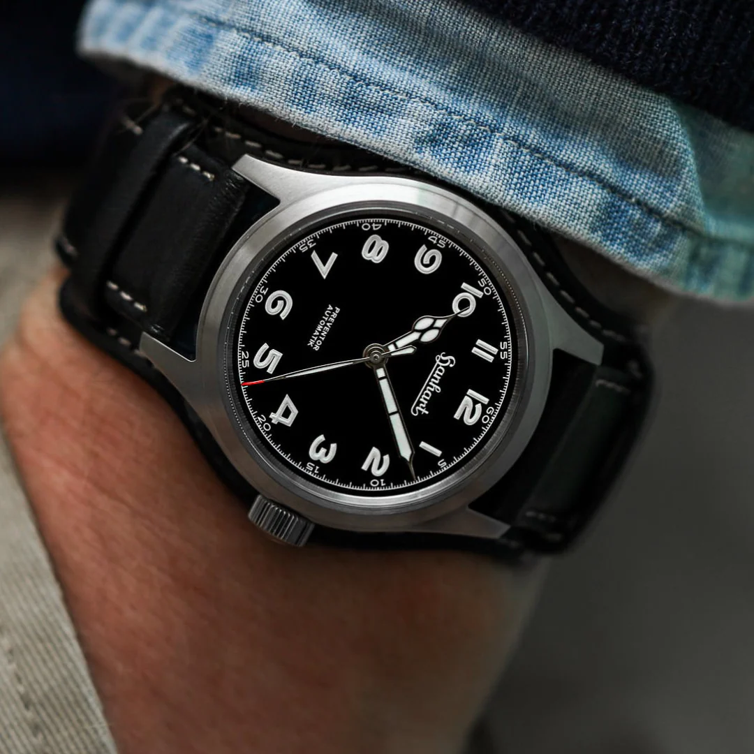 HANHART PIONEER PREVENTOR HD12™ 39MM 792.810-7010 CALFSKIN MEN WATCH - Image 3