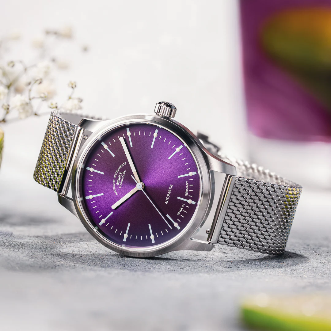 [PRE-ORDER] MÜHLE-GLASHÜTTE PANOVA VIOLET M1-40-78-1-MB-II AUTOMATIC MILANESE STRAP MEN WATCH - Image 5