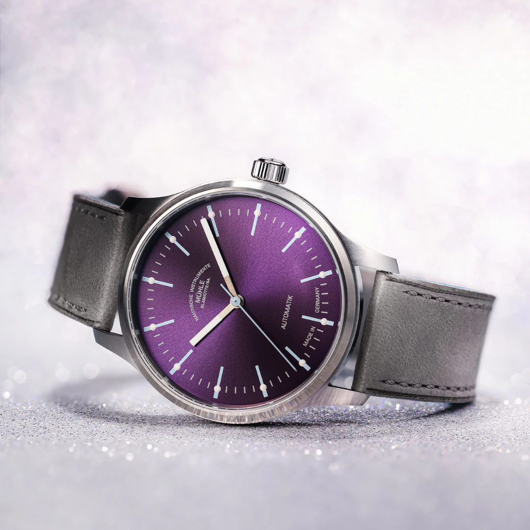 [PRE-ORDER] MÜHLE-GLASHÜTTE PANOVA VIOLET M1-40-78-1-LB-V AUTOMATIC LEATHER STRAP MEN WATCH - Image 2