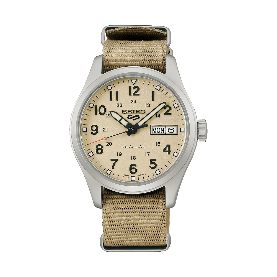 SEIKO 5 SPORTS SRPJ83K1 "DESERT KIT" MIDFIELD SPORTS SERIES MEN WATCH