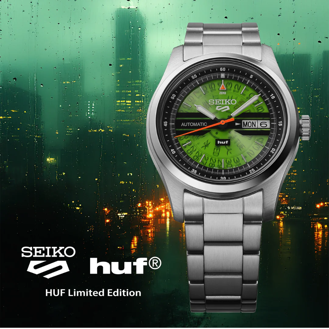 SEIKO 5 SPORTS X HUF II SRPM09K1 LIMITED EDITION MEN WATCH - Image 10