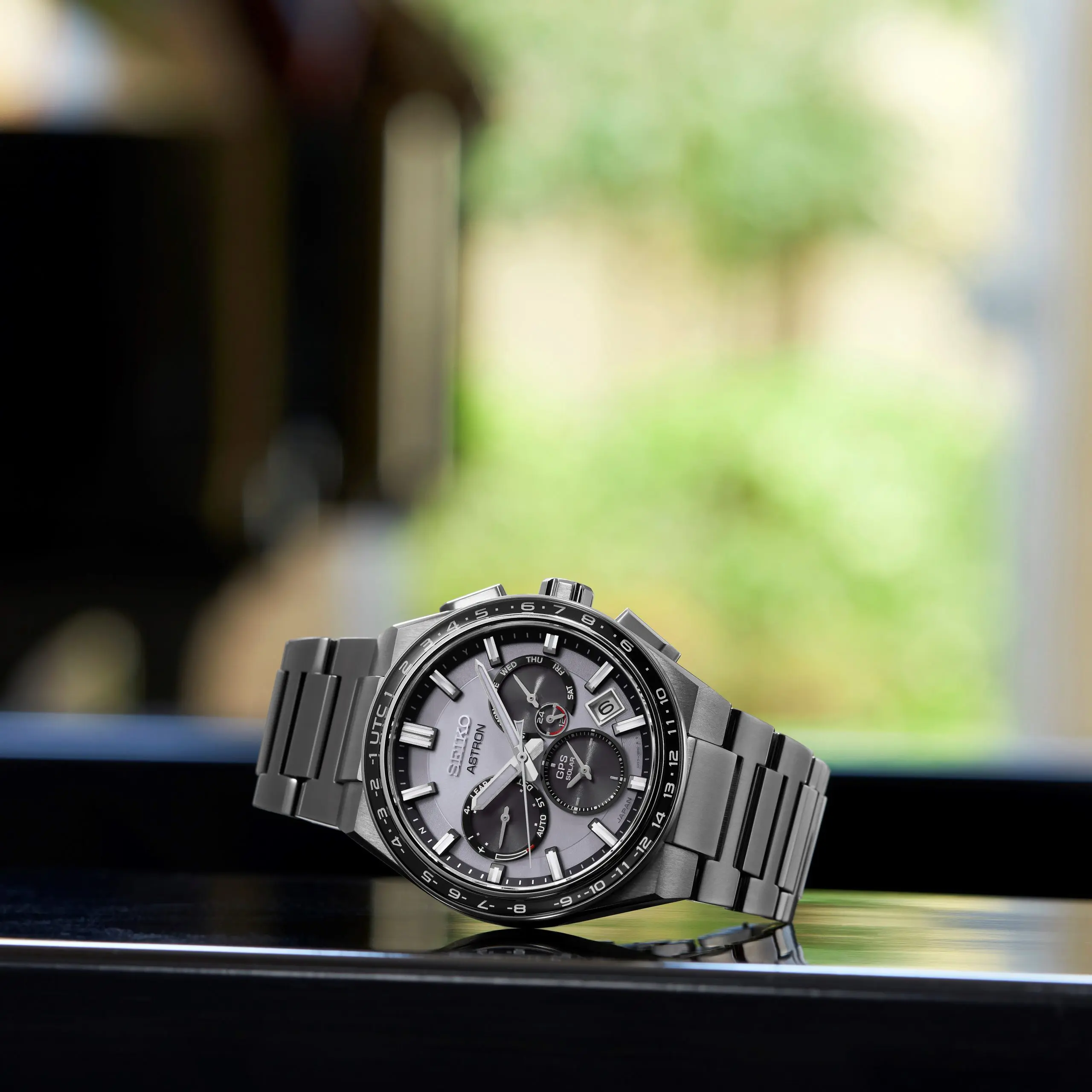 SEIKO ASTRON SSH107J1 5X DUAL-TIME GPS SOLAR CHRONOGRAPH MEN WATCH - Image 6