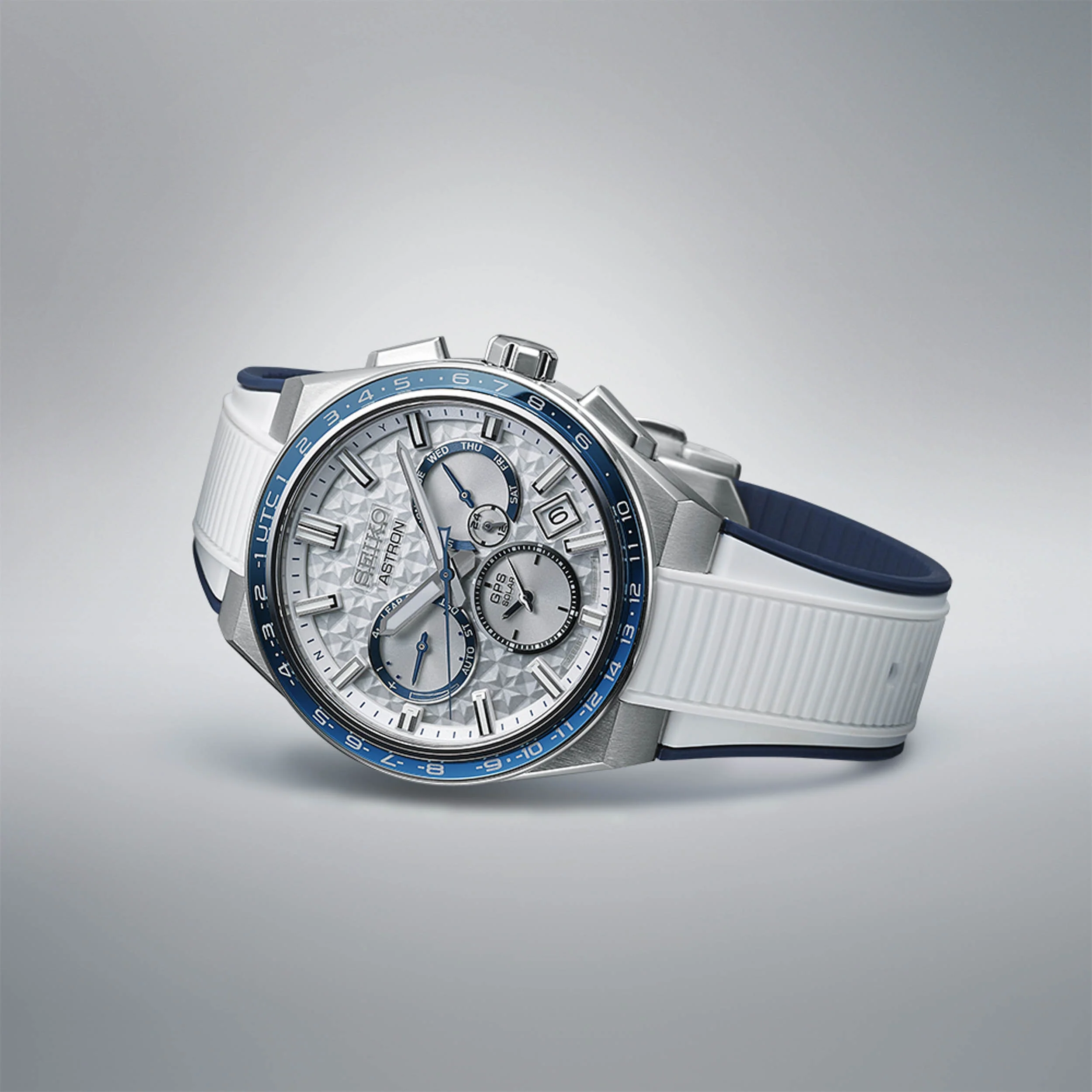 SEIKO ASTRON SSH135J1 GALACTIC BLUE GPS SOLAR 5X DUAL TIME LIMITED EDITION MEN WATCH - Image 4