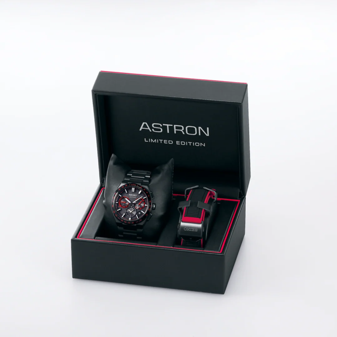 SEIKO ASTRON SSH137J1 REDSHIFT GPS SOLAR 5X DUAL TIME LIMITED EDITION MEN WATCH - Image 9