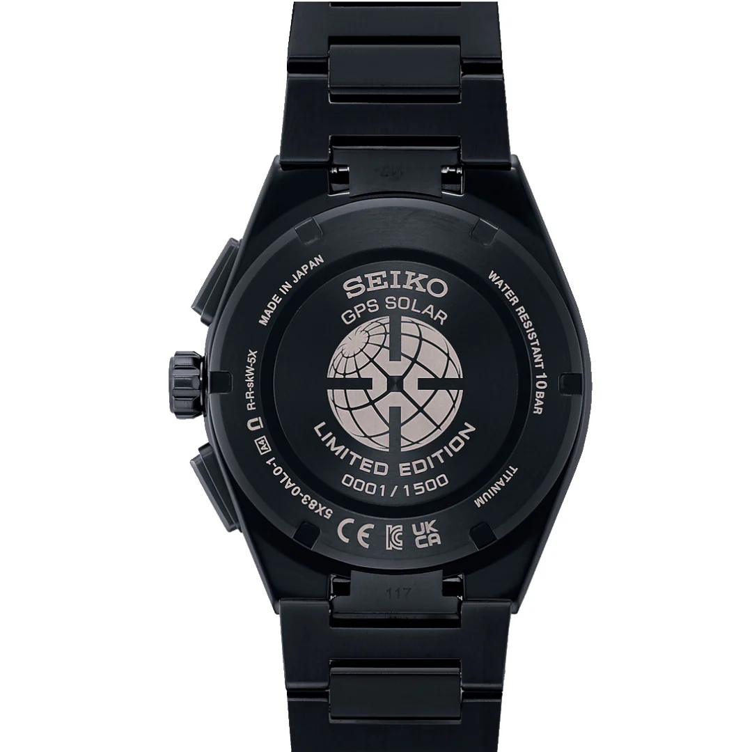 SEIKO ASTRON SSH171J1 5X DUAL-TIME GPS SOLAR CHRONOGRAPH MEN WATCH - Image 5