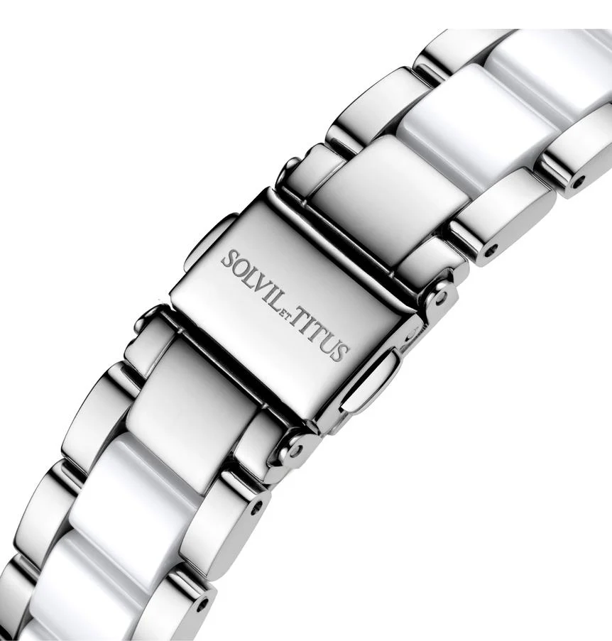 SOLVIL ET TITUS CHANDELIER W06-03191-001 3 HANDS DATE QUARTZ WOMEN WATCH - Image 4
