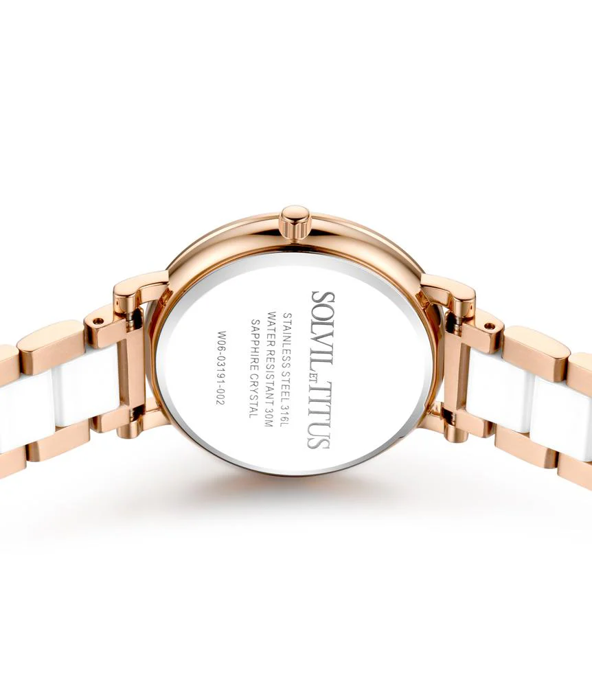 SOLVIL ET TITUS CHANDELIER W06-03191-002 3 HANDS DATE QUARTZ WOMEN WATCH - Image 3