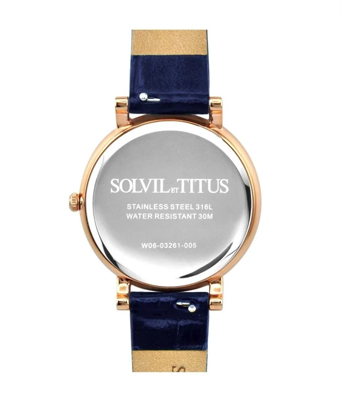 SOLVIL ET TITUS CHANDELIER W06-03261-005 3 HANDS WITH DAY NIGHT INDICATOR QUARTZ WOMEN WATCH - Image 3