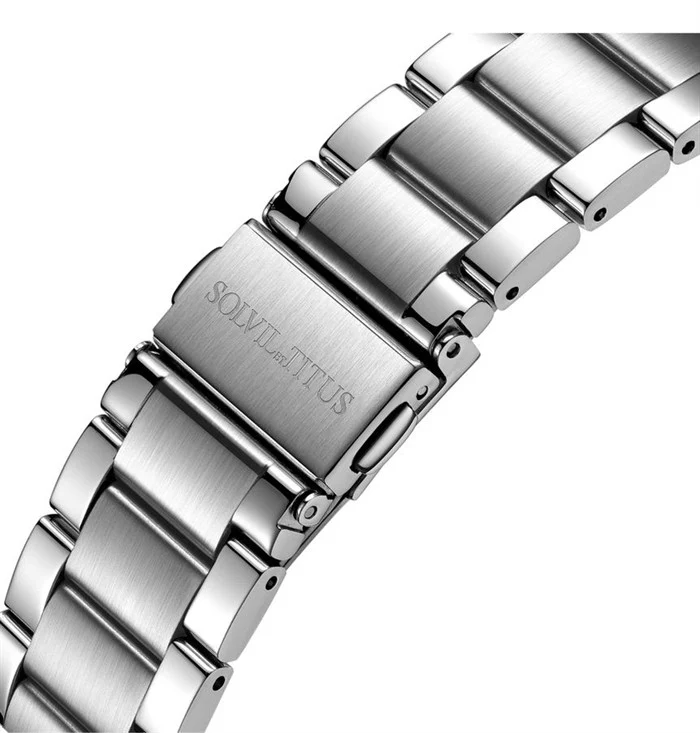 SOLVIL ET TITUS CLASSIC W06-03234-001 3 HANDS AUTOMATIC MEN WATCH - Image 4