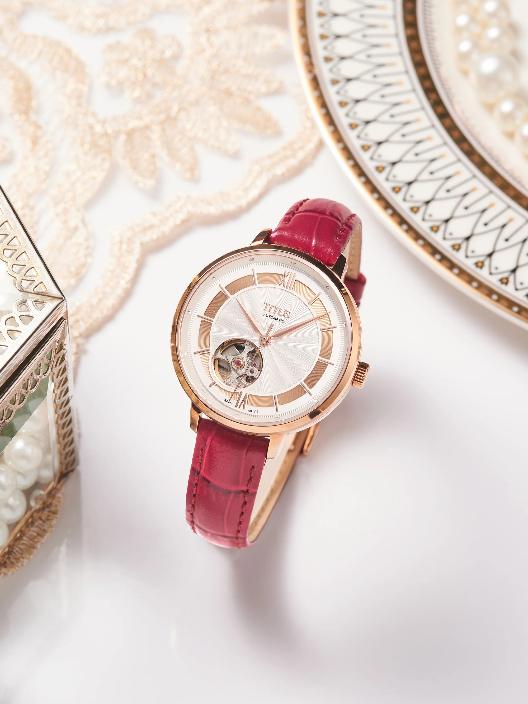 SOLVIL ET TITUS ENLIGHT W06-03278-005 3 HANDS AUTOMATIC WOMEN WATCH - Image 5