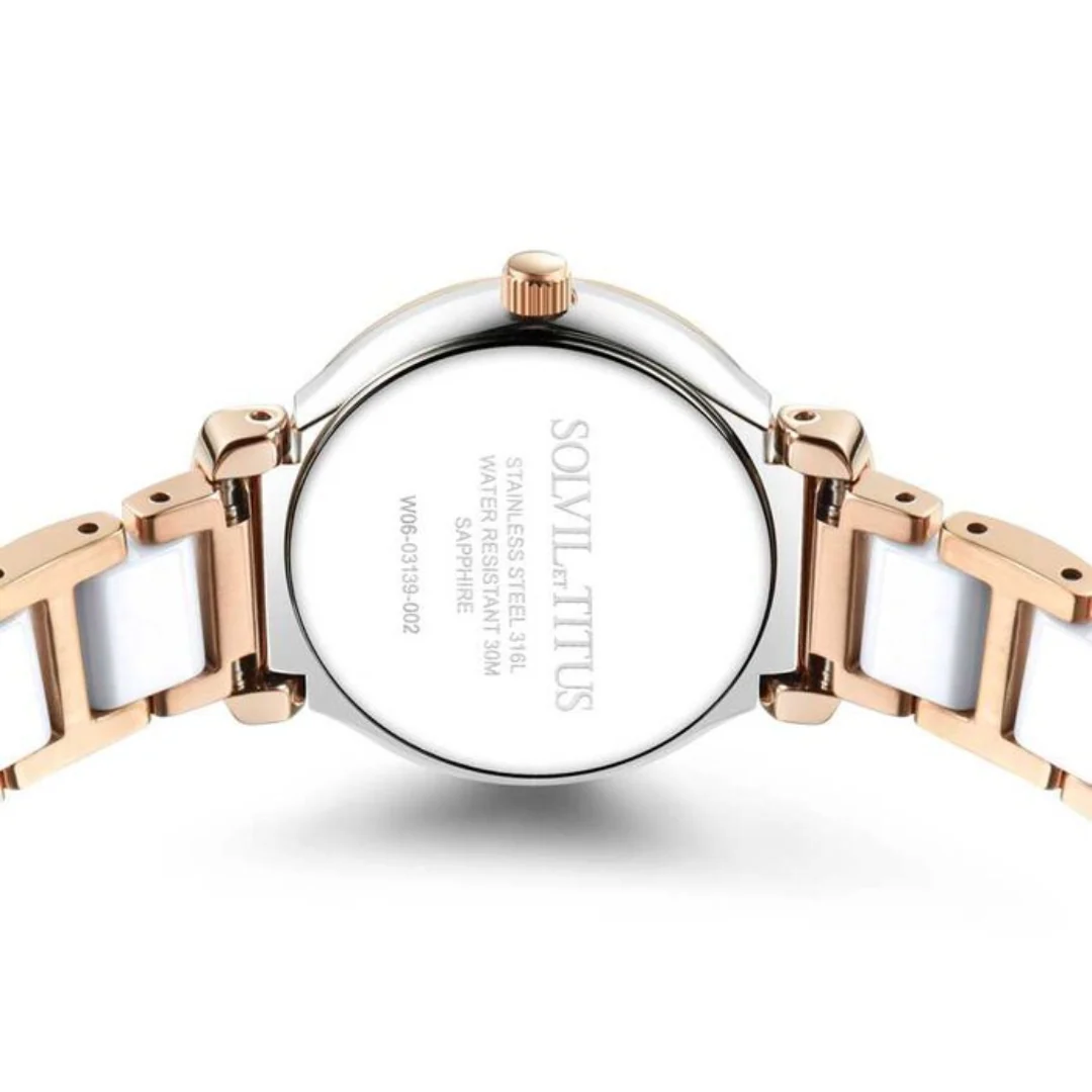 SOLVIL ET TITUS FAIR LADY W06-03139-002 3 HANDS DATE QUARTZ WOMEN WATCH - Image 3