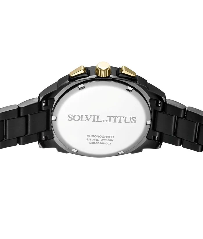 SOLVIL ET TITUS MODERNIST W06-03308-003 CHRONOGRAPH QUARTZ MEN WATCH - Image 3