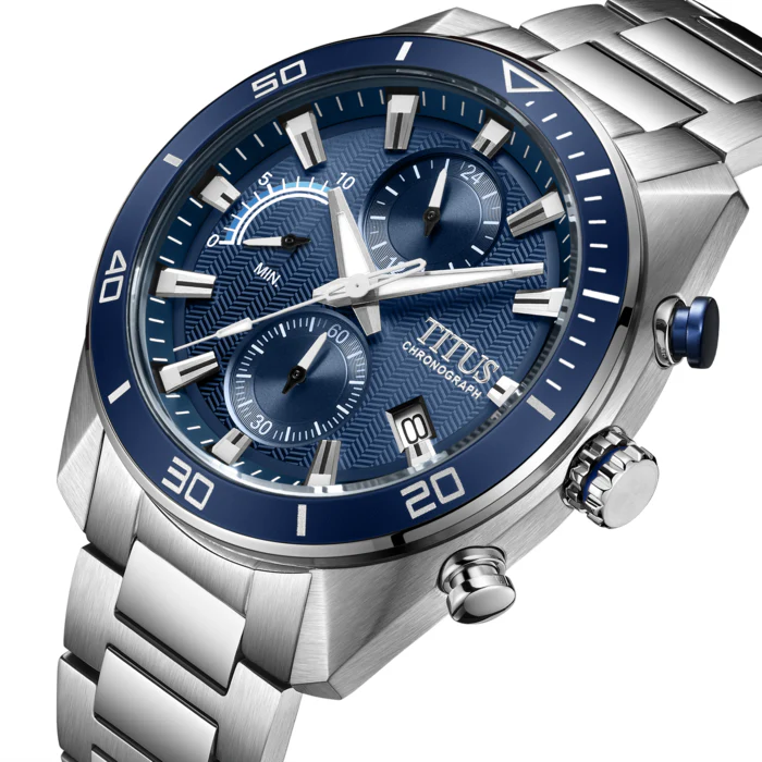 SOLVIL ET TITUS MODERNIST W06-03331-001 CHRONOGRAPH QUARTZ MEN WATCH - Image 2