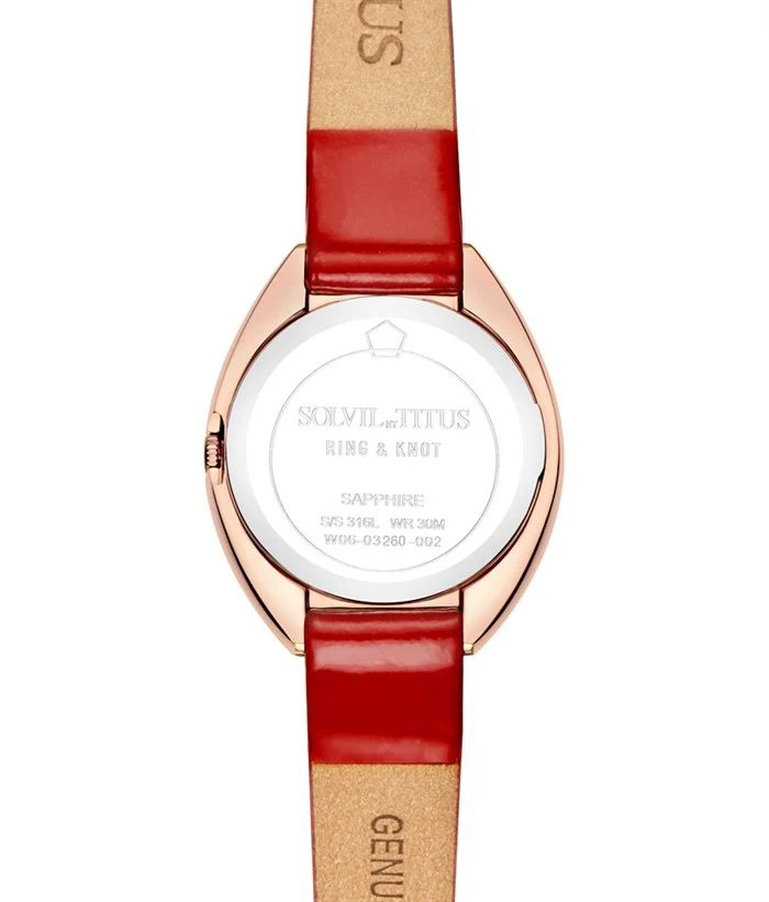 SOLVIL ET TITUS RING & KNOT W06-03260-002 2 HANDS QUARTZ WOMEN WATCH - Image 3