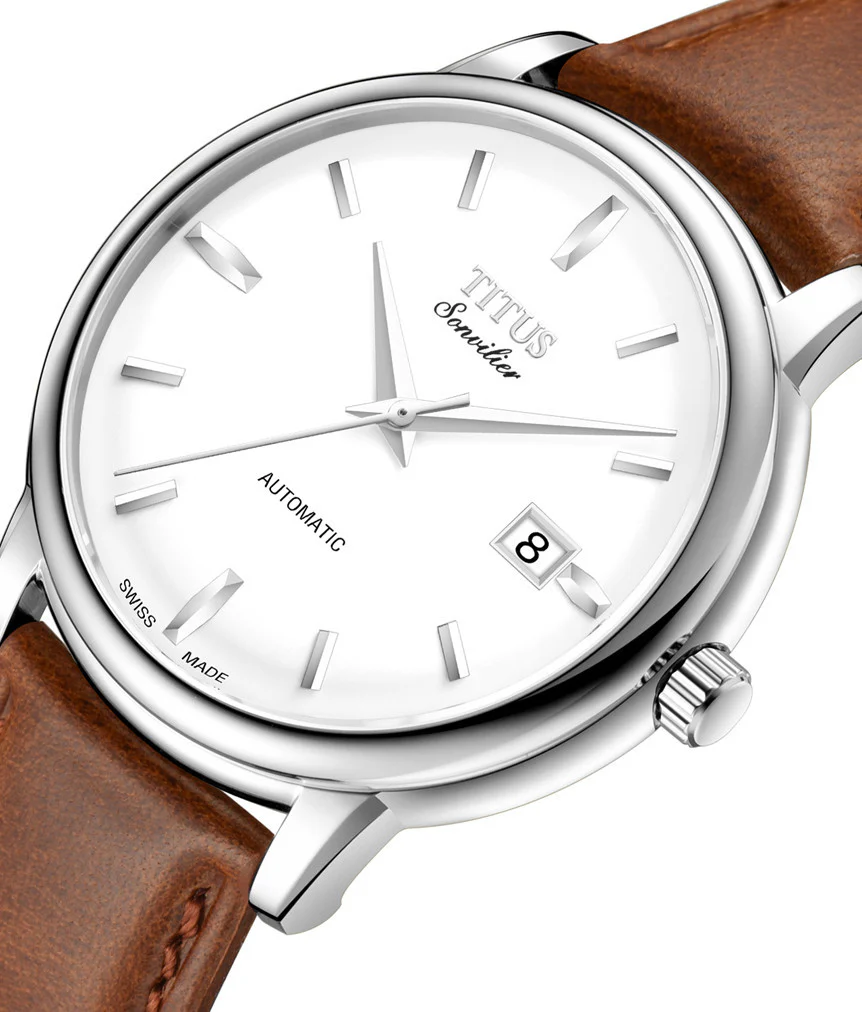 SOLVIL ET TITUS SONVILIER W06-02939-005 3 HANDS DATE AUTOMATIC MEN WATCH - Image 2